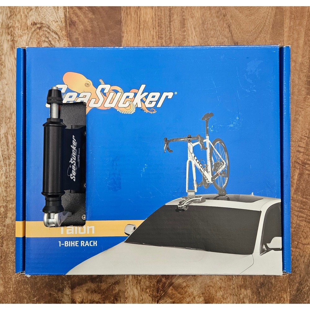 SeaSucker Talon 1-Bike Rack Black Suction Cups Roof Rack 45 Lbs BT1004